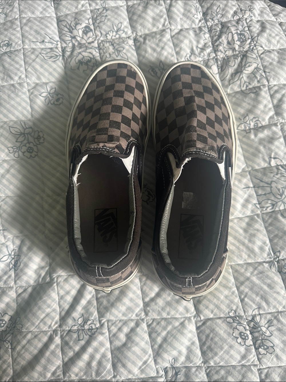 Vans Grey/Black Checkered Slip-On - Picture 4 of 8